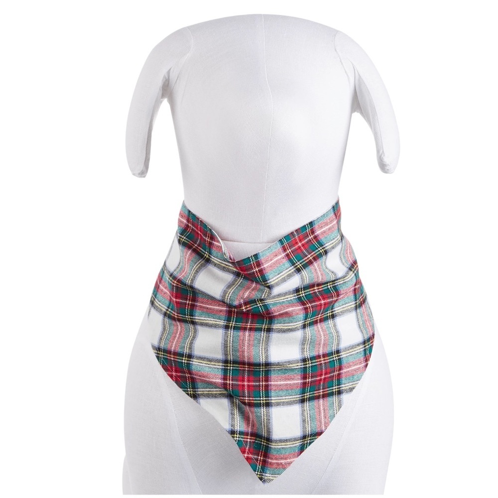 Matching Pet Stewart Plaid Bandana NWT!